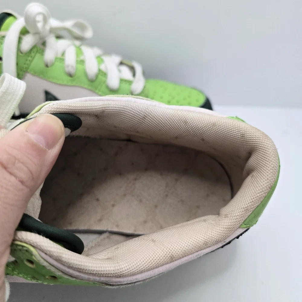 Nike | Y2K distressed Dunks lime hunter green sporty sneakers | MENS 8.5 - Picture 5 of 12